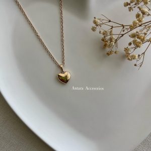 Collar corazón bombita