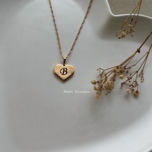 Collar corazón personalizado rose 💕